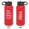 Personalized You Were Not Born To Be Mediocre Laser Engraved Water Bottle - The ApronPlace