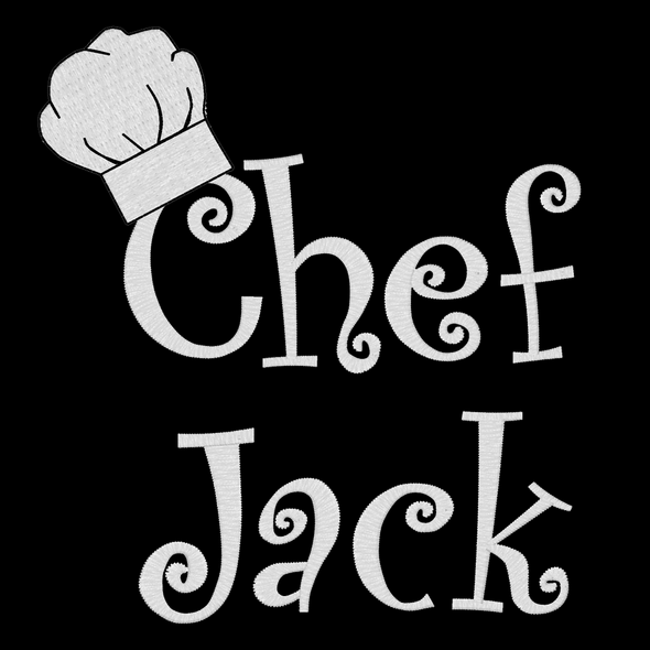 Personalized Apron Embroidered Chef Any Name Design Add a Name