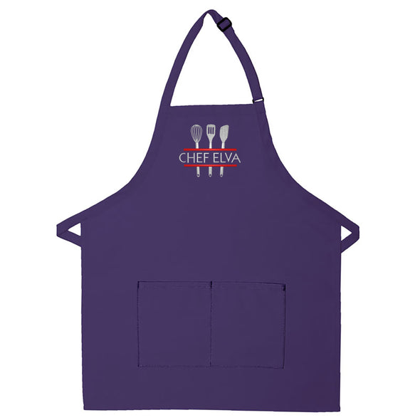 Personalized Apron Embroidered Kitchen Monogram Design Add a Name