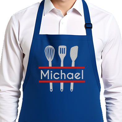 Personalized Apron Embroidered Kitchen Monogram Design Add a Name