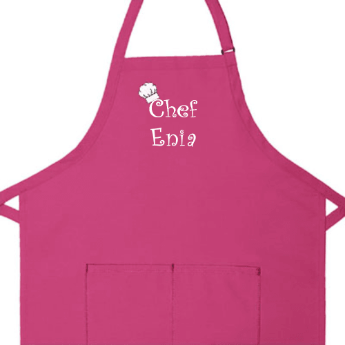 Personalized Apron Embroidered Chef Any Name Design Add a Name - The ApronPlace