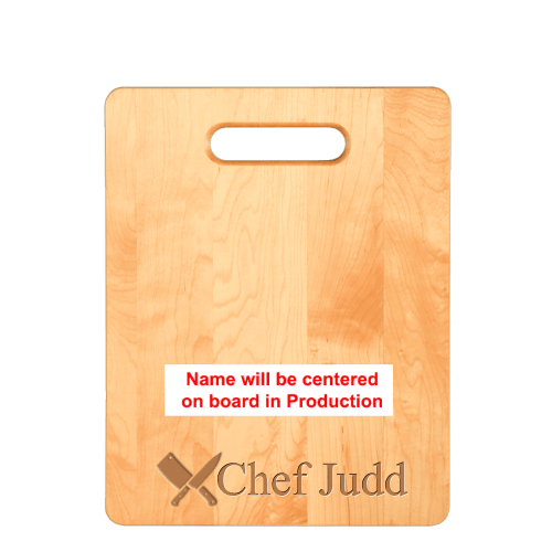 Personalized Laser Engraved Chef Knives Cutting Board (Rectangle or Paddle Shaped Options) - The ApronPlace