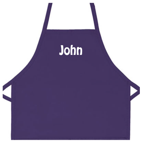 Personalized Apron Embroidered Name or Text Child Apron