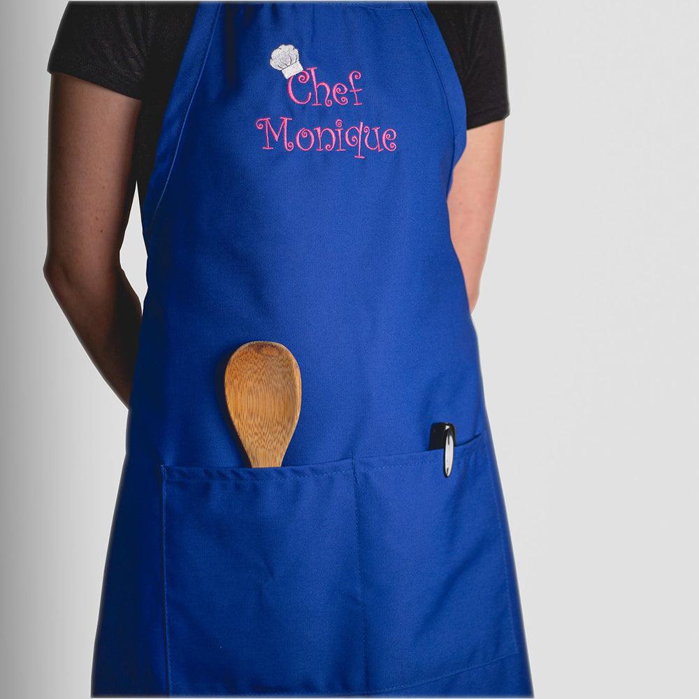 Personalized Apron Embroidered Number 1 Mom Design Add a Name
