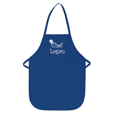 Personalized Child Apron Embroidered Chef Any Name Add a Name - The ApronPlace