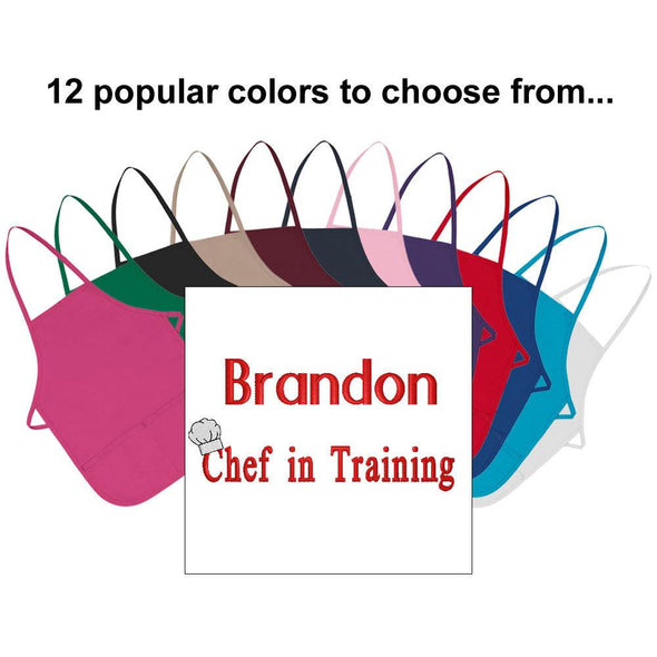 Embroidered Personalized Chef in Training Child Apron - The ApronPlace