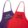 Personalized Child Apron Embroidered 2 Lines of Text - The ApronPlace