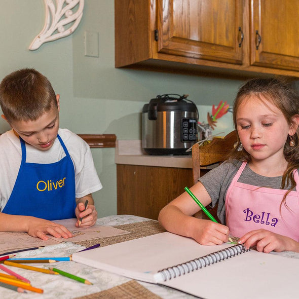 Personalized Apron Embroidered Name or Text Child Apron - The ApronPlace