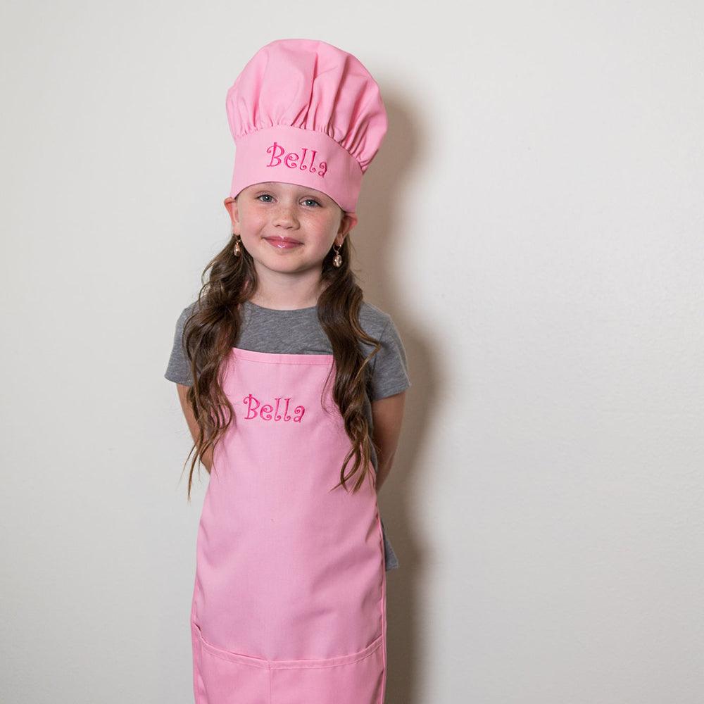 Personalized Embroidered Kids Apron and Chef Hat Set – The