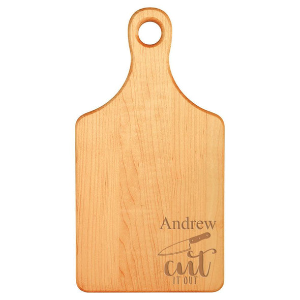 Laser Engraved Cut It Out Cutting Board (Rectangle or Paddle Shaped Options) - The ApronPlace