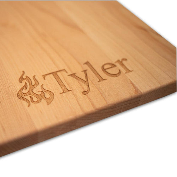 Personalized Laser Engraved Grill Master Cutting Board (Rectangle or Paddle Shaped Options) - The ApronPlace