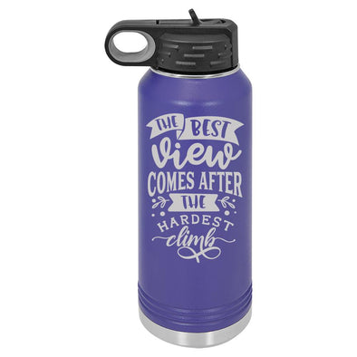 Personalized The Best View Laser Engraved Water Bottle - The ApronPlace