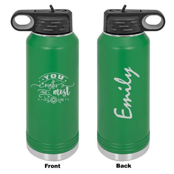 Personalized You Matter The Most Laser Engraved Water Bottle - The ApronPlace