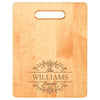 Laser Engraved Family Monogram 2 Cutting Board (Rectangle or Paddle Shaped Options) - The ApronPlace