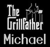 Personalized Apron Embroidered The Grillfather Design Add a Name - The ApronPlace