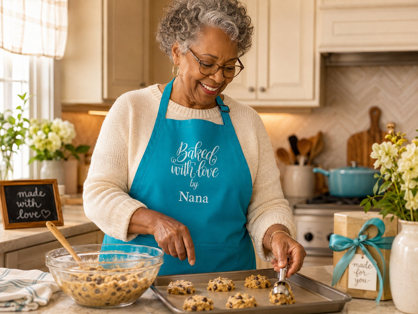 Personalized apron gift for someone who loves baking